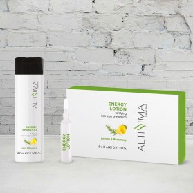 Altissima Energy Kit Shampoo 300ml per Capelli Lisci-Ricci + 10 Fiale da 8ml